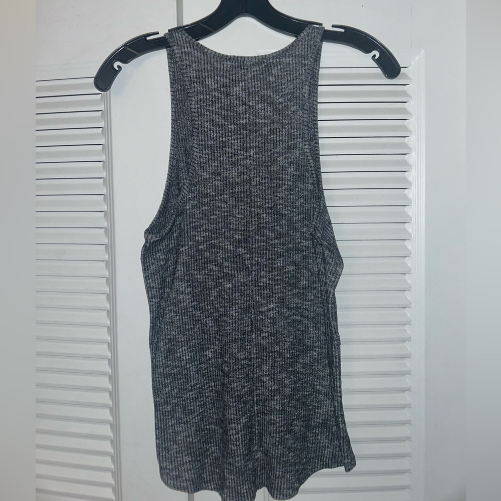 🩶EUC Rag & Bone Heather Gray Ribbed Racerback Tank Top🩶 - Picture 3 of 5